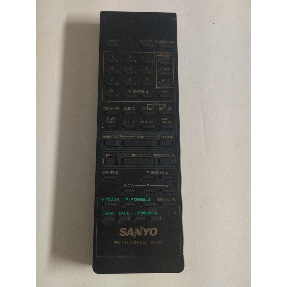 OEM Sanyo IR 9385 VCR Remote Control